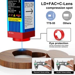 TwoTrees TTS-10 TTS-55 Laser Engraver 15W/40W/80W Laser Engraving Cutting Woodworking Machine for Wood Plastic Stainless Steel