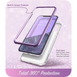I-Blason For iPhone 11 Case 6.1 inch (2019 Release) Cosmo Full-Body Glitter Marble Bumper Cover with Built-in Screen Protector