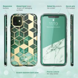 I-Blason For iPhone 11 Case 6.1 inch (2019 Release) Cosmo Full-Body Glitter Marble Bumper Cover with Built-in Screen Protector