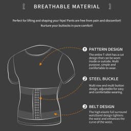 Men Body Shapers Abdomen Tight Fitting Short Sleeve Shirt Shaping Underwear Slimming Belly Tummy T-Shirt Male Modeling Corset