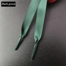 New 1Pair 1CM Width Satin Silk Ribbon Shoelaces 80/100/120/150CM Length Sneaker Sport Shoes Lace Adult Children's laces S2