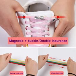 New Magnetic ShoeLaces No Tie Shoes lace Elastic Locking ShoeLace Special Creative Kids Adult Unisex Sneakers Laces strings