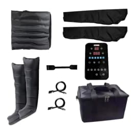 Air Pressure Massage Athlete’s Leg Recovery System with Bag 6 Independent Chambers, 4 Modes Leg Massager for Muscle Relaxation
