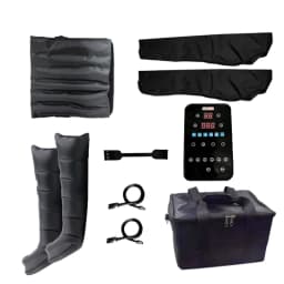 Air Pressure Massage Athlete’s Leg Recovery System with Bag 6 Independent Chambers, 4 Modes Leg Massager for Muscle Relaxation