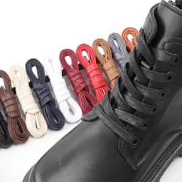 Waterproof Leather Shoelace Cotton Waxed Shoelaces Flat Shoe laces Oxford Boots Laces for Shoes Widening 0.8cm 70/90/120/150cm