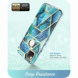 I-BLASON For Google Pixel 4A Case (2020 Release) Cosmo Full-Body Marble Glitter Case Cover WITH Built-in Screen Protector