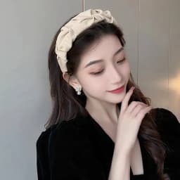 2023 Fashion Hair Hoop for Women Girls Flower Solid Color Headbands Designer Fold Wide Edge Hairband Hair Accessories Headwear
