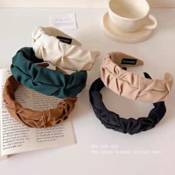 2023 Fashion Hair Hoop for Women Girls Flower Solid Color Headbands Designer Fold Wide Edge Hairband Hair Accessories Headwear