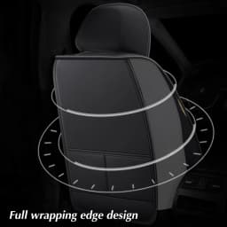 1PC Luxury PU Leather Front Car Seat Cover Cushion Protector Non-Slip Mat Waterproof for Lada VESTA for Ford for BMW