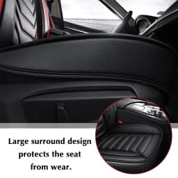 1PC Luxury PU Leather Front Car Seat Cover Cushion Protector Non-Slip Mat Waterproof for Lada VESTA for Ford for BMW
