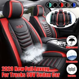 1PC Luxury PU Leather Front Car Seat Cover Cushion Protector Non-Slip Mat Waterproof for Lada VESTA for Ford for BMW