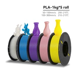 KINGROON 5KG Mix Colors PLA Filament 1kg 1 75mm For 3D Printer PLA Material for 3D Printing Filamento PLA 3D Printer Filament