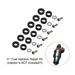 Areyourshop 6PCS Fuel Injectors Seal O-Ring Kit MD164888 Fit for Mitsubishi 3000GT INP-014 Car Accessories Part