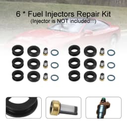 Areyourshop 6PCS Fuel Injectors Seal O-Ring Kit MD164888 Fit for Mitsubishi 3000GT INP-014 Car Accessories Part