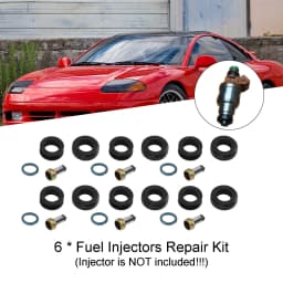 Areyourshop 6PCS Fuel Injectors Seal O-Ring Kit MD164888 Fit for Mitsubishi 3000GT INP-014 Car Accessories Part