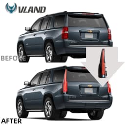 VLAND Tail lights Assembly for Chevrolet Tahoe Suburban 2015 2016 2017 2018 2019 2020 Tail Lamp Turn Signal Reverse Lights LED