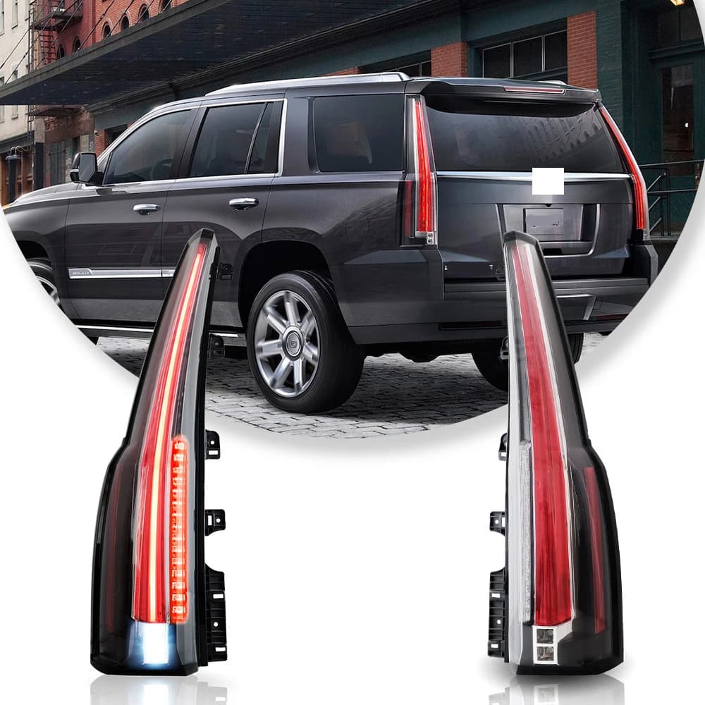 VLAND Tail lights Assembly for Chevrolet Tahoe Suburban 2015 2016 2017 2018 2019 2020 Tail Lamp Turn Signal Reverse Lights LED