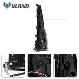 VLAND Tail lights Assembly for Chevrolet Tahoe Suburban 2015 2016 2017 2018 2019 2020 Tail Lamp Turn Signal Reverse Lights LED