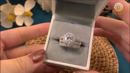 Newshe Vintage 4 Carats Oval Cut 5A Cubic Zircon Wedding Engagement Rings Set for Women Solid 925 Sterling Silver Bridal Jewelry