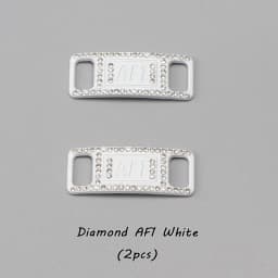 Luxury Rhinestone AF1 Shoe Charms Colorful Diamond Sneaker Shoe Decoration Fashion Shoelaces Metal Buckles Shoes Accesories 2Pcs