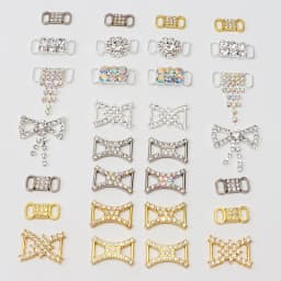 Luxury Rhinestone AF1 Shoe Charms Colorful Diamond Sneaker Shoe Decoration Fashion Shoelaces Metal Buckles Shoes Accesories 2Pcs