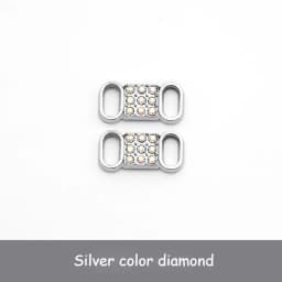 Luxury Rhinestone AF1 Shoe Charms Colorful Diamond Sneaker Shoe Decoration Fashion Shoelaces Metal Buckles Shoes Accesories 2Pcs