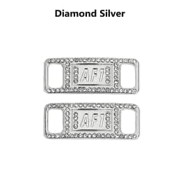 Luxury Rhinestone AF1 Shoe Charms Colorful Diamond Sneaker Shoe Decoration Fashion Shoelaces Metal Buckles Shoes Accesories 2Pcs