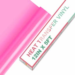 HTVRONT 12"X 5ft/30x152cm PVC Elastic Heat Transfer Vinyl for T-shirt DIY Decoration Craft Iron on HTV Roll For Cricut Maker