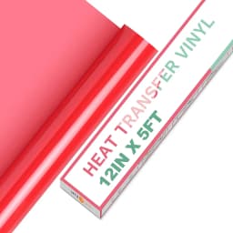 HTVRONT 12"X 5ft/30x152cm PVC Elastic Heat Transfer Vinyl for T-shirt DIY Decoration Craft Iron on HTV Roll For Cricut Maker