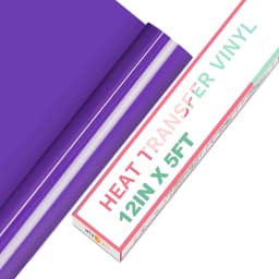 HTVRONT 12"X 5ft/30x152cm PVC Elastic Heat Transfer Vinyl for T-shirt DIY Decoration Craft Iron on HTV Roll For Cricut Maker