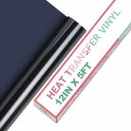 HTVRONT 12"X 5ft/30x152cm PVC Elastic Heat Transfer Vinyl for T-shirt DIY Decoration Craft Iron on HTV Roll For Cricut Maker