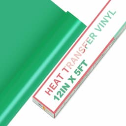 HTVRONT 12"X 5ft/30x152cm PVC Elastic Heat Transfer Vinyl for T-shirt DIY Decoration Craft Iron on HTV Roll For Cricut Maker