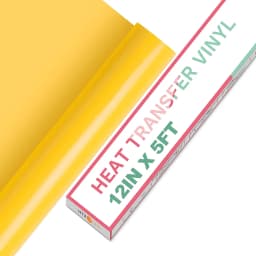 HTVRONT 12"X 5ft/30x152cm PVC Elastic Heat Transfer Vinyl for T-shirt DIY Decoration Craft Iron on HTV Roll For Cricut Maker