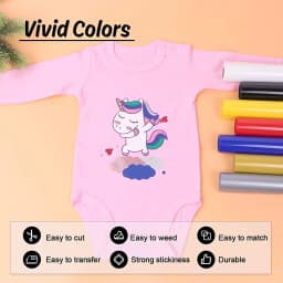 HTVRONT 12"X 5ft/30x152cm PVC Elastic Heat Transfer Vinyl for T-shirt DIY Decoration Craft Iron on HTV Roll For Cricut Maker