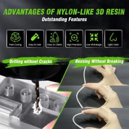 JAYO Standard/ABS-Like/Plant based /Like PAResin 2KG 395-405nm UV Curing Photopolymer Rapid Resin for LCD/DLP/SLA 3D Printer