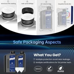 JAYO Standard/ABS-Like/Plant based /Like PAResin 2KG 395-405nm UV Curing Photopolymer Rapid Resin for LCD/DLP/SLA 3D Printer