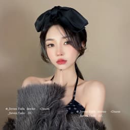 Three-layers Oversize Bow Hair Clip Satin Hairpin For Women Girl Ribbon Barrette Bow Solid Color Clip Headwear Hair Accessories