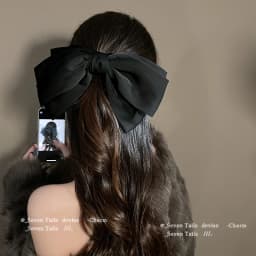 Three-layers Oversize Bow Hair Clip Satin Hairpin For Women Girl Ribbon Barrette Bow Solid Color Clip Headwear Hair Accessories