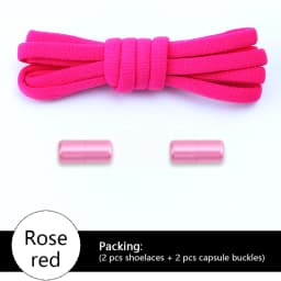 Elastic laces Sneakers Colorful Options No tie Shoelace for Sports Round Shoelaces without ties Kids Adult Shoes Accessories