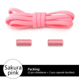 Elastic laces Sneakers Colorful Options No tie Shoelace for Sports Round Shoelaces without ties Kids Adult Shoes Accessories