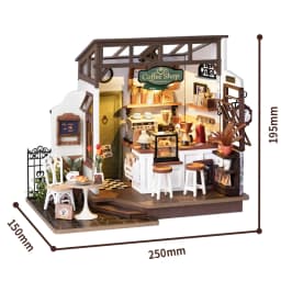 Rolife NO.17 Cafe 3D Puzzle DIY Miniature Dollhouse Kit Crafts Hobbies Amazing Gift for Women Children DG162