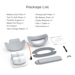 BOBOVR P4 Twin Battery Upgrade Combo Compatible with Pico4 pro Recirculating Power Supply System Dual Battery and Charging Dock