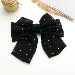 New Fashion Small Dot Floral Barrettes Bow For Women Grils Wild Sweet Three-layer Oversized  Chiffon Hairpin Hair Accessories