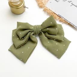 New Fashion Small Dot Floral Barrettes Bow For Women Grils Wild Sweet Three-layer Oversized  Chiffon Hairpin Hair Accessories