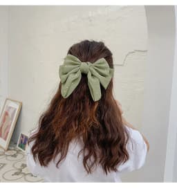 New Fashion Small Dot Floral Barrettes Bow For Women Grils Wild Sweet Three-layer Oversized  Chiffon Hairpin Hair Accessories