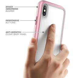 For iphone X XS Case SUPCASE UB Style Premium Hybrid Protective TPU Bumper + PC Clear Back Cover Case for iPhone X XS 5.8 inch