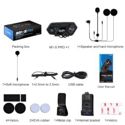 Fodsports M1-S Pro Helmet Intercom Motorcycle Helmet Bluetooth Headset Wireless Interphone 8 Riders 2000M