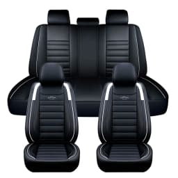 For 1 SEAT/5 SEAT Car Seat Covers Pu Leather Seats Cover Full Set Seat Cushion Cover Front Rear Seat Cover Universal SUV Trucks