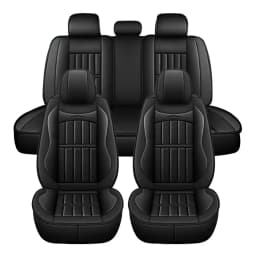 For 1 SEAT/5 SEAT Car Seat Covers Pu Leather Seats Cover Full Set Seat Cushion Cover Front Rear Seat Cover Universal SUV Trucks