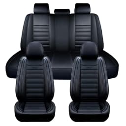 For 1 SEAT/5 SEAT Car Seat Covers Pu Leather Seats Cover Full Set Seat Cushion Cover Front Rear Seat Cover Universal SUV Trucks